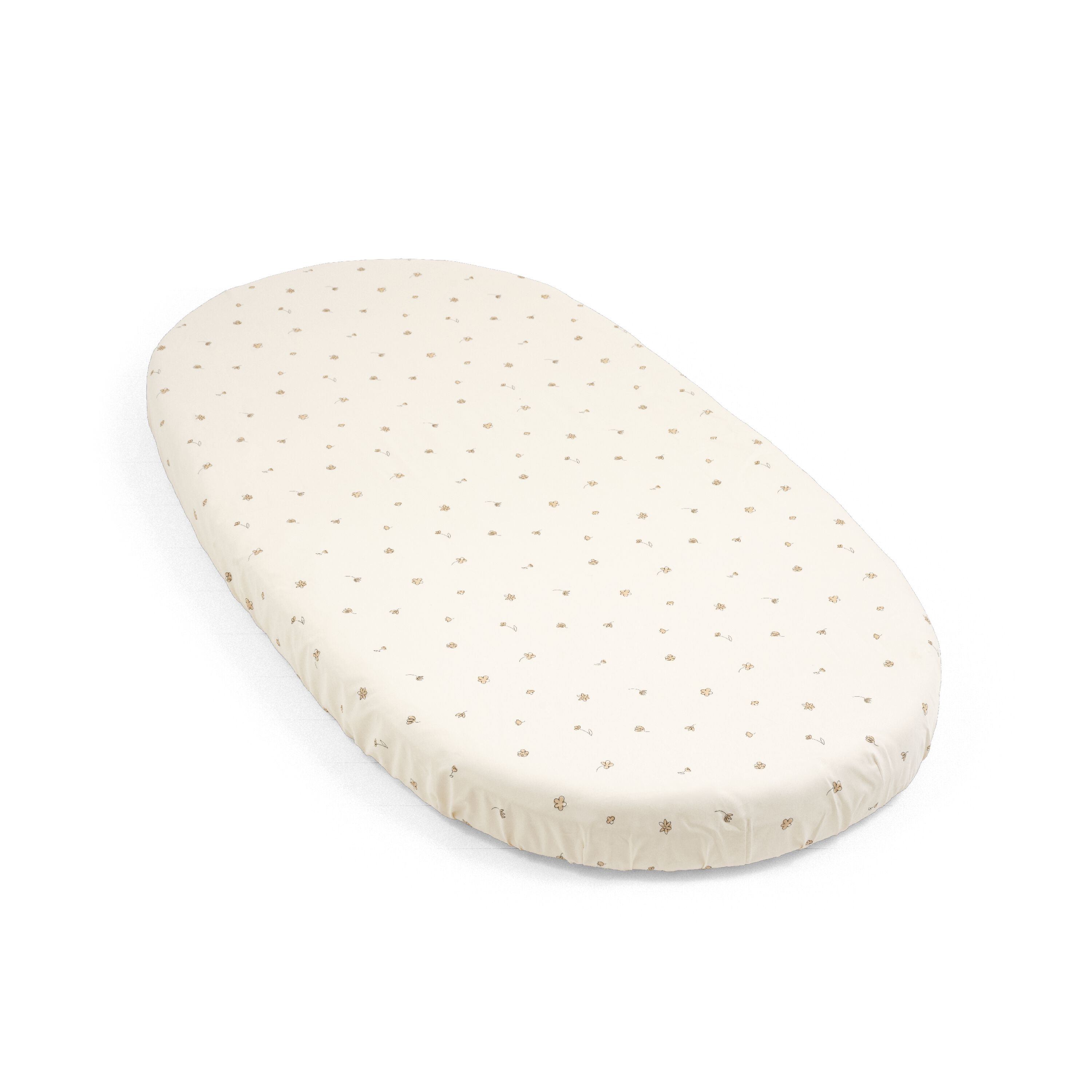 Stokke® Sleepi™ Bed Fitted Sheet Flower Ecru, Flower Ecru, mainview